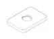 DORNBRACHT-Rosette-ERSATZTEILE-092771004-78-x-55-x-8-5-mm-Chrom-092771004-00 gallery number 1